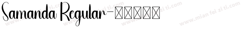 Samanda Regular字体转换